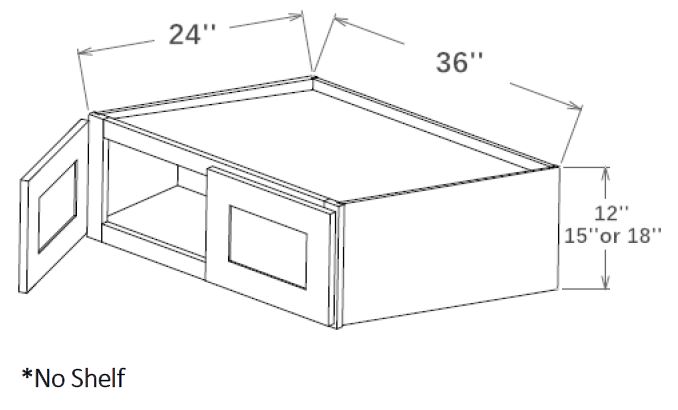 Refrigerator Wall Cabinets - 36